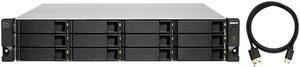 QNAP TL-R1200C-RP-US 12-bay 2U rackmount USB-C 3.1 Gen2 10Gbps JBOD expansion unit