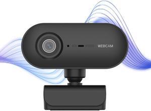 Webcam, 1080PHD Autofocus 360-Degrees Rotation Lens Live Broadcast USB Driver-free WebCamera with Mic