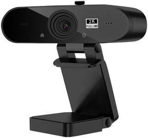 Webcam,  2K Full HD USB 2.0 Computer Live Conference Camera USB Drive-Free Web Camera