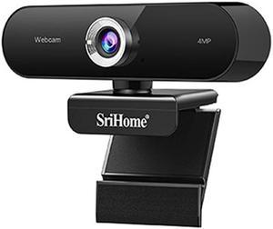 Webcam,  4.0 Mega Pixels USB 2.0 / 3.0 HD Computer Camera Built-in Noise Reduction Microphone