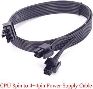 CPU 8pin to 4+4pin Power supply Cable ATX 12V Durable 2x P4 to P8 for Corsair CX Series CX430M 500M 600M 750M CS Series CS450M 550M 650M 750M 850M