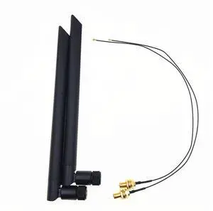 2 x 6dBi Dual Band M.2 IPEX MHF4 U.fl RP-SMA Wifi Antenna Set for Intel AX200 AX201 9260 9560 8265 8260 7265 7260 NGFF M.2 Card