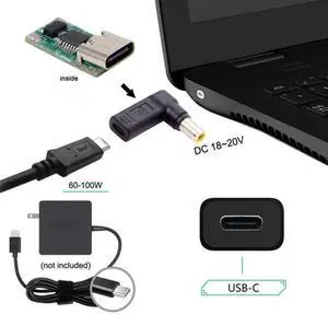 Chenyang Cable USB 3.1 Type C USB-C to DC 20V 7.9*5.4mm Adapter PD Emulator Trigger 90 Degree Angled