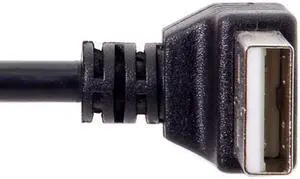 CYSM Down Angled 90 Degree USB 2.0 Male to B Type Male Cable for Printer Scanner Hard Disk 20cm