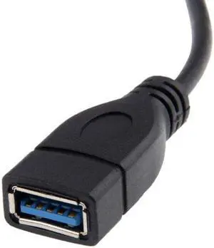CYSM Left Angled USB 3.0 Type-A Male to USB 3.0 Type-A Female Extension Cable 20cm 5Gbps 90 Degree