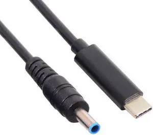 Jimier Cable Type C USB-C Input to DC 4.5*3.0mm Power PD Charge Cable for Laptop 18-20V