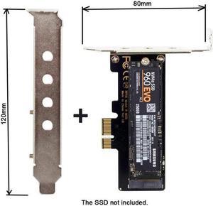 Chenyang Cable Low Profile PCI-E 3.0 x1 Lane to M.2 NGFF M-Key SSD Nvme AHCI PCI Express Adapter Card