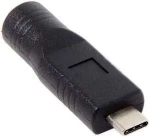 Jimier Cable DC Jack 4.5x3.0x0.6mm Input to USB-C Type-C Power Plug Charge Adapter for Laptop Phone