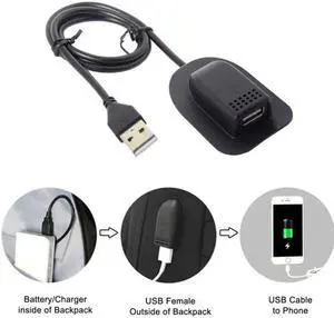 CYSM Backpack USB Charging Cable Practical Convenient Outdoor Travel Camping External CYSM Backpack USB Charging Cable Practical Convenient Outdoor Travel Camping External