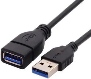 Jimier Cable USB 3.0 Type-A Male to USB 3.0 Type-A Female Extension Cable 20cm 5Gbps