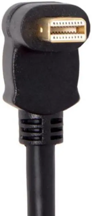 CYSM Up Angled Mini DP DisplayPort 90 Degree to DisplayPort  Female Cable for Displays Monitors