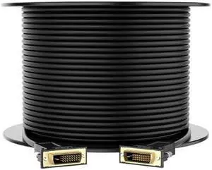 KAIBOXIXI DVI AOC Cable 2M 5M 10M 20M 50M 100M 200M Active Fiber Optic Fast Transfer Ultra FHD 4K 60hz