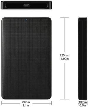 CYSM USB-C Type-C to 2.5 Inch SATA SSD HDD External Hard Disk Enclosure for Laptop & PC