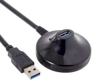 HKCY U3-020 USB 3.0 Type-A Male to Female Extension Dock station Docking Cable 0.8m