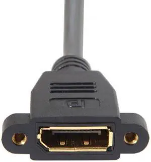 CYSM DisplayPort Display Port Male to Female 90 Degree Left Down Angled Extension Cable