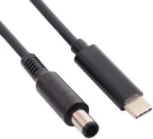 Jimier Cable Type C USB-C Input to DC 7.4*5.0mm Power PD Charge Cable for Laptop 18-20V