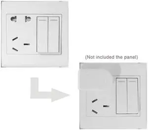 KAIBOXIXI NEMA 1-15P USA Outlet Saver Power Extension Adapter 2-prong 2 Outlets 90 Degree Left Right Angled