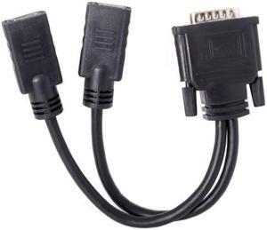KAIBOXIXI DMS-59Pin Male to Dual HDMI 1.4 HDTV Female Splitter Extension Cable for PC Graphics Card