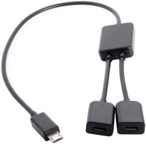 Xiwai CY  U2-127 Micro USB to Dual Ports Micro USB Female Hub Cable For Laptop PCMouseFlash Disk