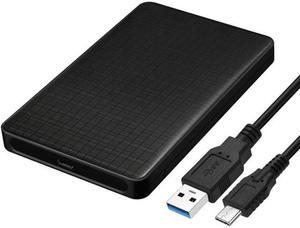 Jimier Cable USB-C Type-C to 2.5 Inch SATA SSD HDD External Hard Disk Enclosure for Laptop & PC