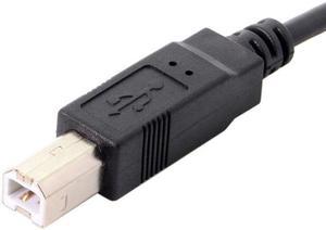 Jimier Cable Down Angled 90 Degree USB 2.0 Male to B Type Male Cable for Printer Scanner Hard Disk 20cm