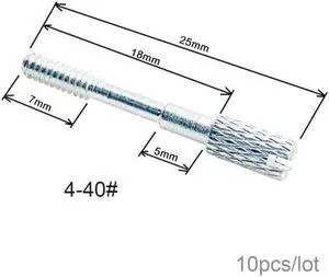 Jimier Cable 10pcs/lot Thumb Screws #4-40 UNC 25mm Length Stainless Steel for Computer Cable