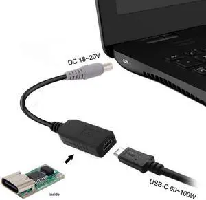 Xiwai Cable USB 3.1 Type C USB-C to DC 20V 7.9*5.4mm Power Plug PD Emulator Trigger Charge Cable for Laptop