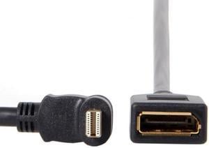 Chenyang DP-013-DN Down Angled Mini DP DisplayPort 90 Degree to DisplayPort Female Cable for Displays Monitors