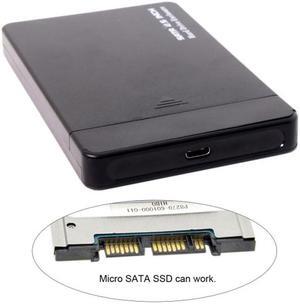 KAIBOXIXI USB 3.1 Type-C USB-C to 1.8 inch Micro SATA 16pin 7+9 SSD to External Hard disk Enclosure