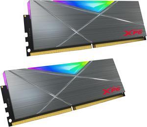 XPG SPECTRIX D50 RGB Desktop Memory: 16GB (2x8GB) DDR4 3200MHz CL16 GREY