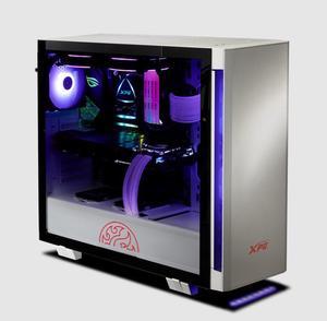 XPG INVADER ATX Mid Tower Chassis -White - INVADER-WHCWW