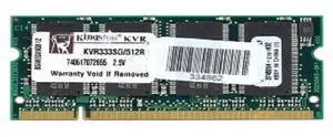 Kingston ValueRAM KVR333SO/512R 512MB DDR RAM PC-2700 200-Pin Laptop SODIMM Major/3rd Kingston ValueRAM KVR333SO/512R 512MB DDR RAM PC-2700 200-Pin Laptop SODIMM Major/3rd