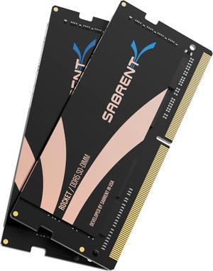 SABRENT Rocket DDR5 32GB SO-DIMM 4800MHz Memory Kit (2x16GB) for Laptop, Ultrabook, and Mini-PC (SB-DR5S-16GX2)