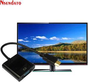 5PCS HDMI To VGA Cable Adapter Digital to Analog Audio Video Cables HDMI VGA Converter For XBOX 360 PS3/4 HDTV PC DVD TV Box