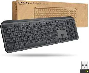 Logitech MX Keys Advanced Wireless Illuminated Keyboard for Business 920-010116