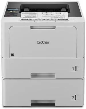 Brother HL-L5210DWT Business Monochrome Laser Printer with Dual Trays White