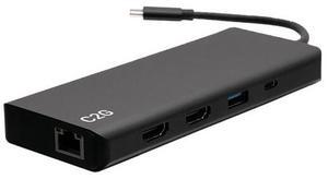 C2G USB-C 9-in-1 Dual Display Docking Station with 60W Power Supply C2G54487