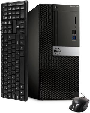 Dell Optiplex 7040 Tower, Quad Core I5-6500 CPU 3.20GHZ, 4K UHD 3-Monitor Support, 2x Display Port, HDMI, 8GB, 250GB, Windows 10 Pro
