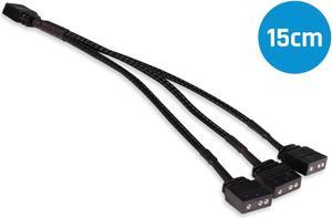 Alphacool Y-Splitter aRGB 3-Pin to 3x 3-Pin Cable - 15cm (18709)