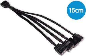 Alphacool Y-Splitter aRGB 3-Pin to 4x 3-Pin Cable - 15cm (18710)