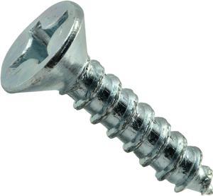 Hard-to-Find Fastener 014973292935 Phillips Flat Wood Screws, 10 x 7/8, Piece-100