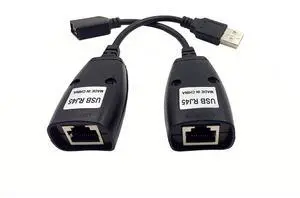 Haokiang USB Over RJ45 Cat5/5e/6 Extension Extender Cable RJ45 Adapter Set Haokiang USB Over RJ45 Cat5/5e/6 Extension Extender Cable RJ45 Adapter Set