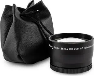2.2x Professional Anti-Reflection Telephoto Lens 58mm with Protective Pouch