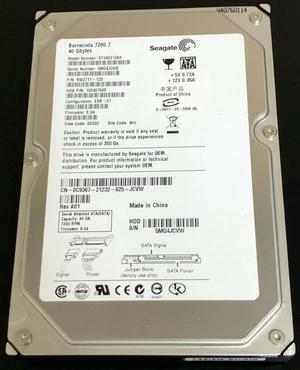 C9367 40GB 7200RPM SATA 3.5Inch Dell Hard Drive