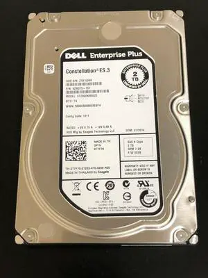T7F78 2TB 7200RPM SAS 3.5Inch Dell Hard Drive