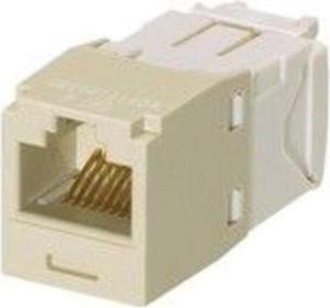 Panduit CJ688TGEI-24 Mini-Com TX6 Plus Giga-Channel Cat6 Jack, Ivory, Pack of 24