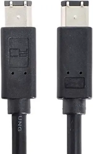 6 Pin To 6Pin Firewire 400 To Firewire 400 6-6 Ilink Cable Ieee 1394 1.8M Black Fw-016