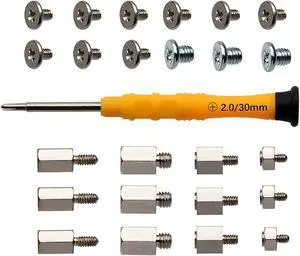 M.2 Screw Kit M2 2280 Ssd Screws Kit Pcie Nvme Mounting Laptop M.2 Screw For Asus Gigabyte Asrock Msi Motherboards, 25Pcs
