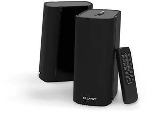 Creative T100-2.0 Compact Hi-Fi Desktop Speakers, Up To 80W Peak Power With Bluetooth 5.0, Optical-In, Aux-In, Wide Soundstage And Audio Clarity With Bass Control For Computers And Laptops Black Creative T100-2.0 Compact Hi-Fi Desktop Speakers, Up To 80W Peak Power With Bluetooth 5.0, Optical-In, Aux-In, Wide Soundstage And Audio Clarity With Bass Control For Computers And Laptops Black