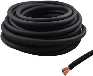4 Gauge 25 Feet High Performance Amplifier Power/Ground Cable (Black)